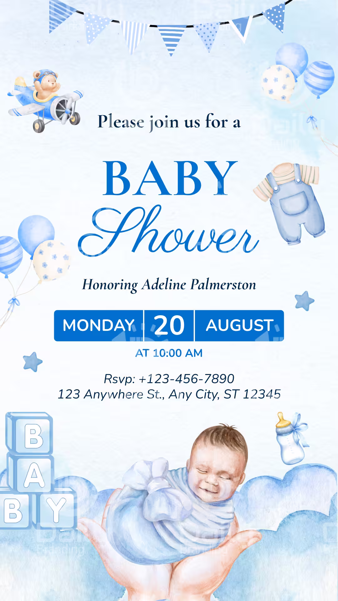 Baby Shower Invitation Card DBI- 30